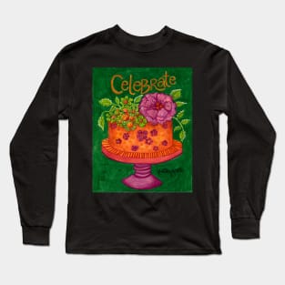 Celebrate with Happy Cake Long Sleeve T-Shirt